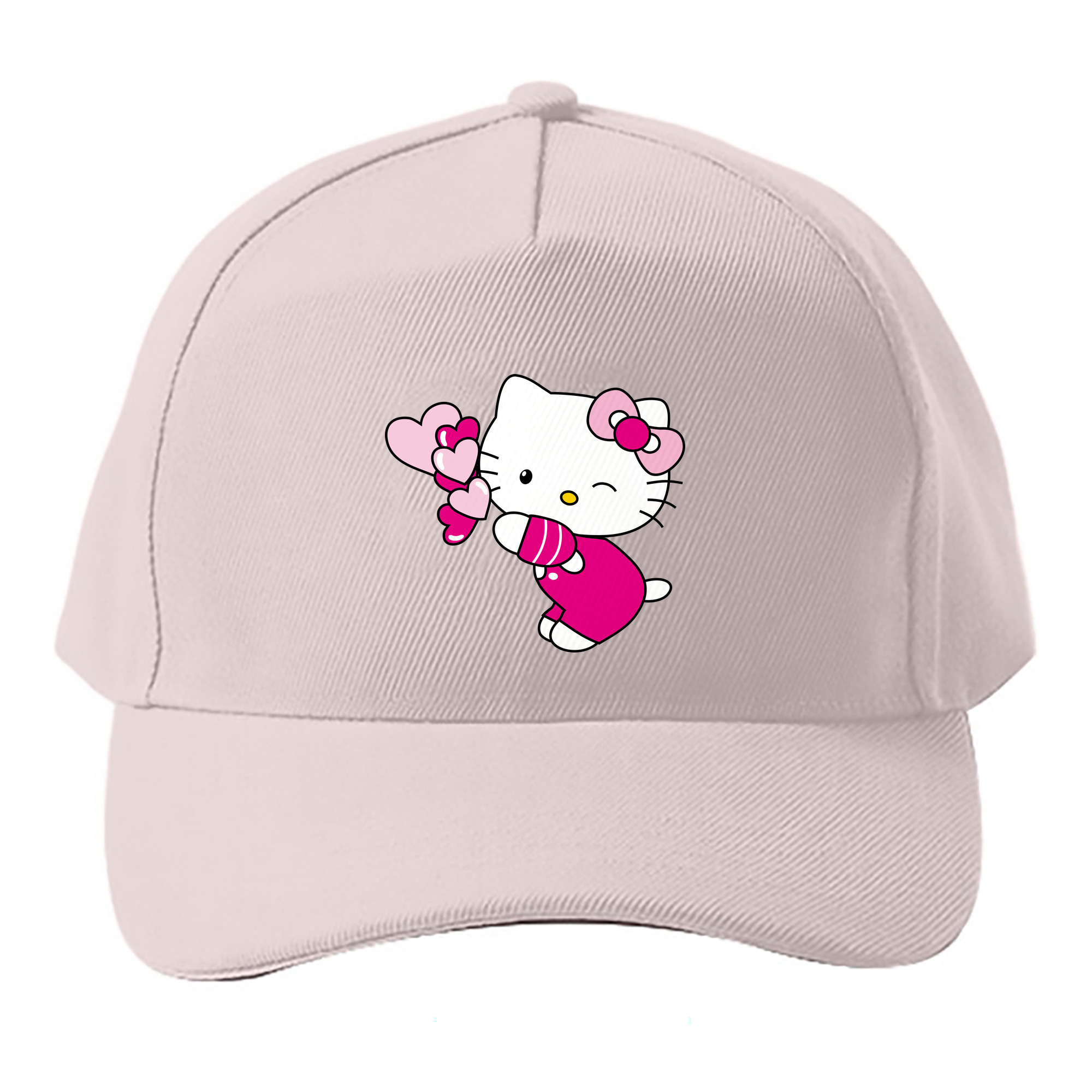 （画像用） Hello Kitty ハローキティ ベースボールキャップ 綿100％ 男女兼用 帽子 スポーツ